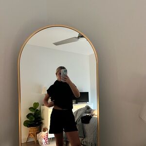 TNA Black Cropped Top and Shorts Set